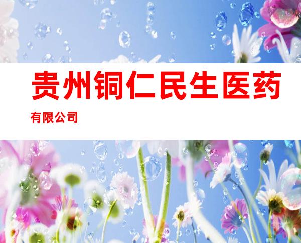 贵州铜仁民生医药有限公司